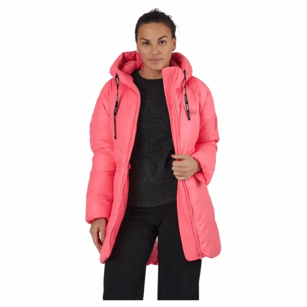 W. Mid Length Shiny Jacket Happy Pink*Svea Hot