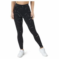 Nike W Nsw Hw Tight Aop Prnt Black/white Svart Sale