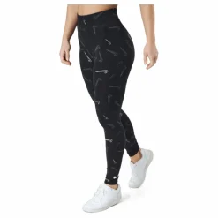 Nike W Nsw Hw Tight Aop Prnt Black/white Svart Sale