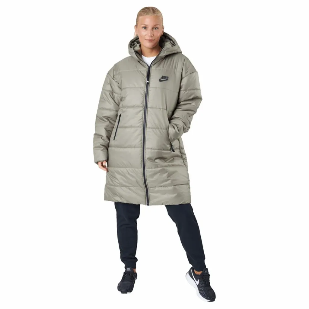 Nike W Nsw Syn Tf Rpl Hd Parka Matte Olive/matte Olive/black Grå New