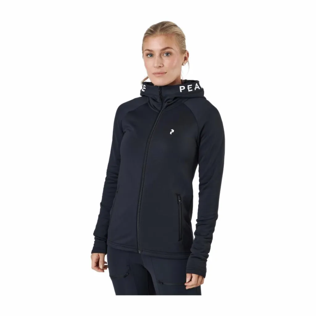 Peak Performance W Rider Essentials Zip Hood / Black Best