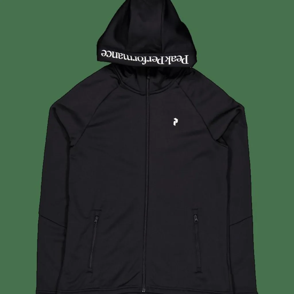 Peak Performance W Rider Essentials Zip Hood / Black Best