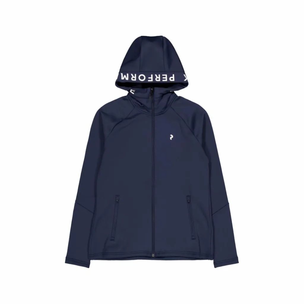 W Rider Mid Zip Hood Blue Shadow*Peak Performance Sale