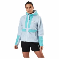 W Terrex Sherpa Fullzip Fleece Acid Mint / Halo Blue*adidas Outlet