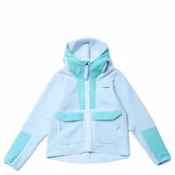 W Terrex Sherpa Fullzip Fleece Acid Mint / Halo Blue*adidas Outlet