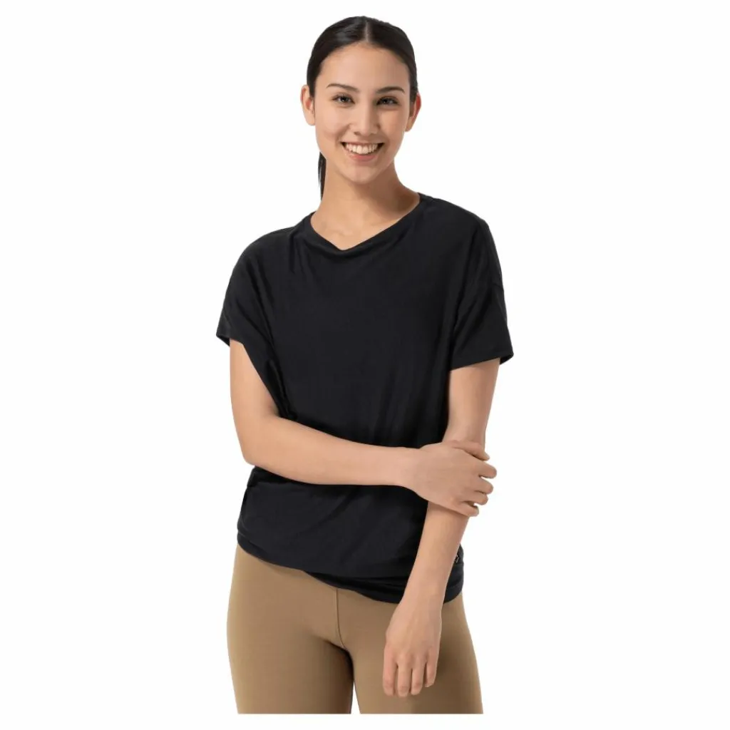 W Yoga Loose Tee Black*Super.Natural Best