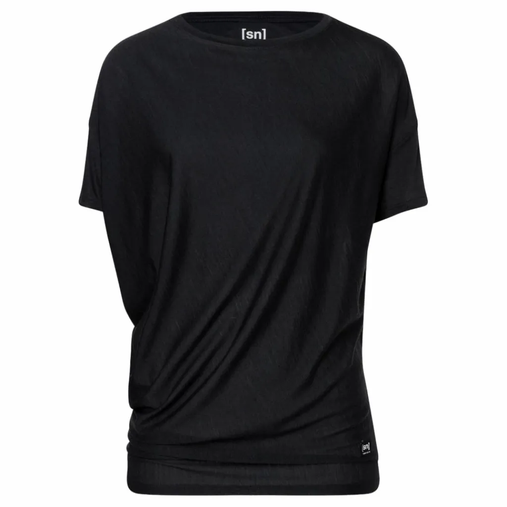 W Yoga Loose Tee Black*Super.Natural Best