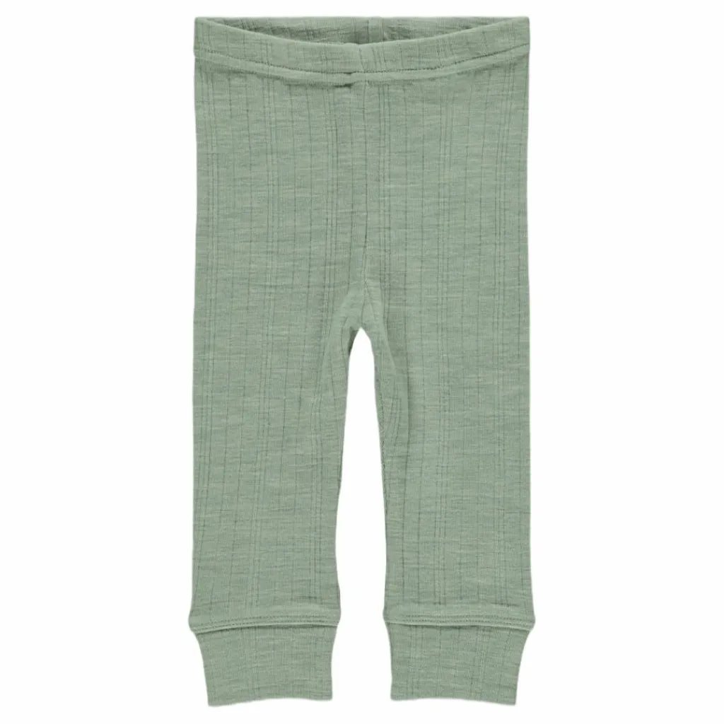 Name It Wang Wool Needle Longjohn Green Grön Discount