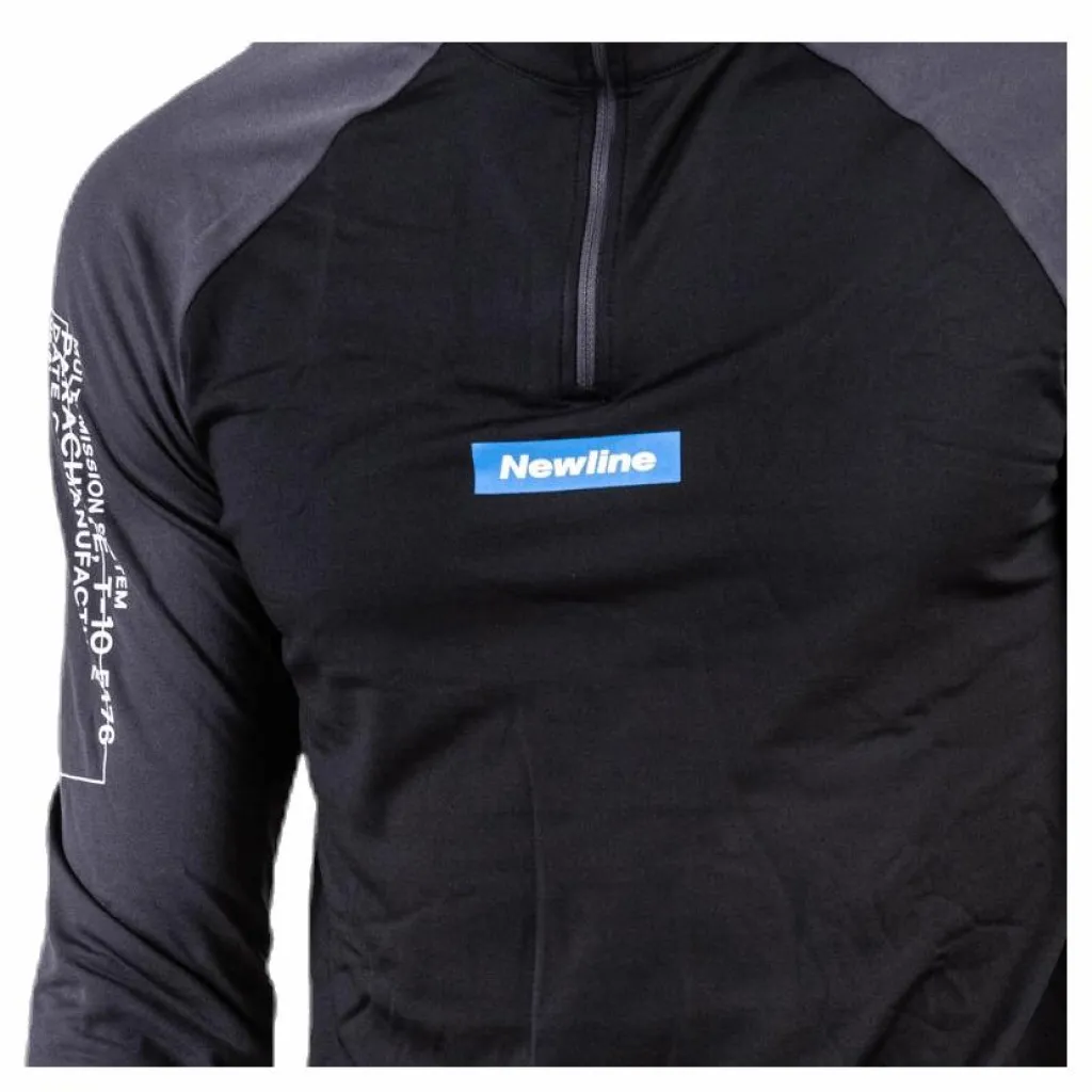 Newline Warm Zip Shirt Black/Grey Svart och Grå New