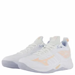 Mizuno Wave Dimension W White/peach Parfait/halogen Bl Vit New