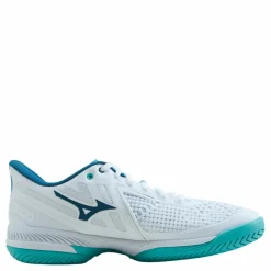 Mizuno Wave Exceed Tour 5 Ac White/turquoise/moroccan Blue Blå