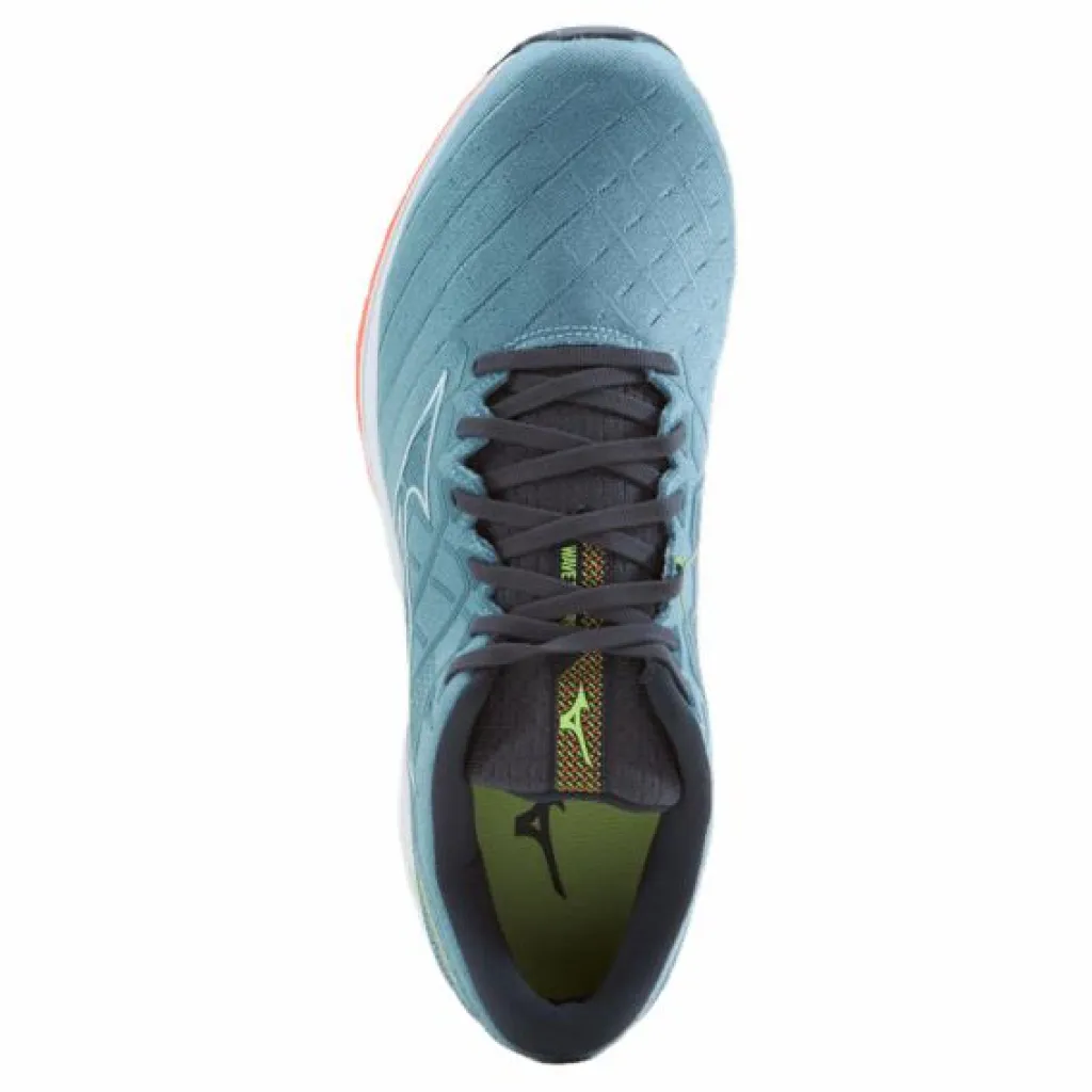 Wave Inspire 18 Smoke Blue/white/neon Flame*Mizuno Sale