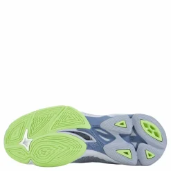 Mizuno Wave Lightning Z7 W Heather/white/neo Lime Blå Sale