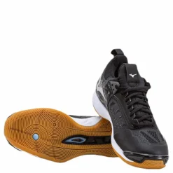 Mizuno Wave Momentum Black/Grey Svart och Grå Online