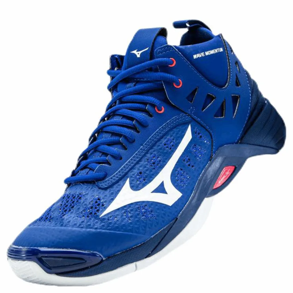 Mizuno Wave Momentum Mid Blue/Pink Blå Sale