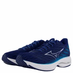 Mizuno Wave Rider 28 Estate Blue/white/river Blue Clearance