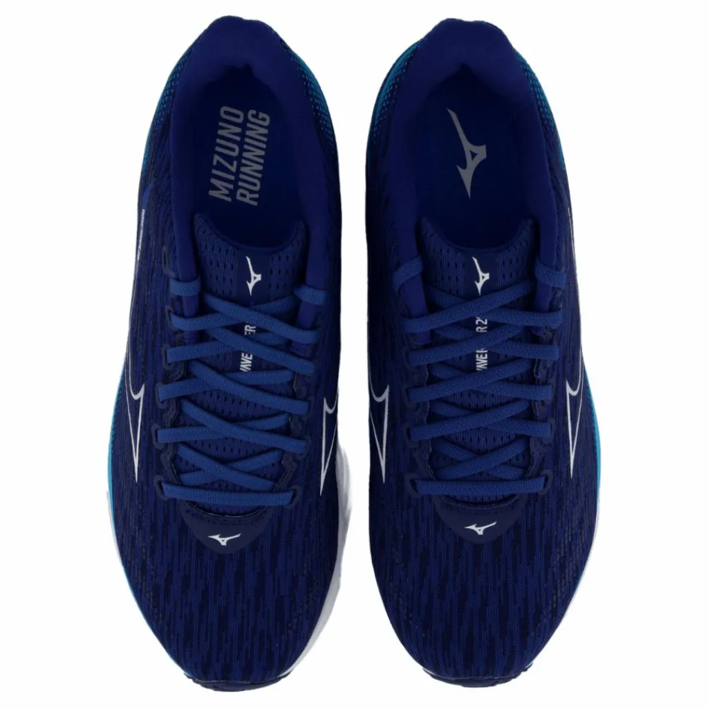 Mizuno Wave Rider 28 Estate Blue/white/river Blue Clearance