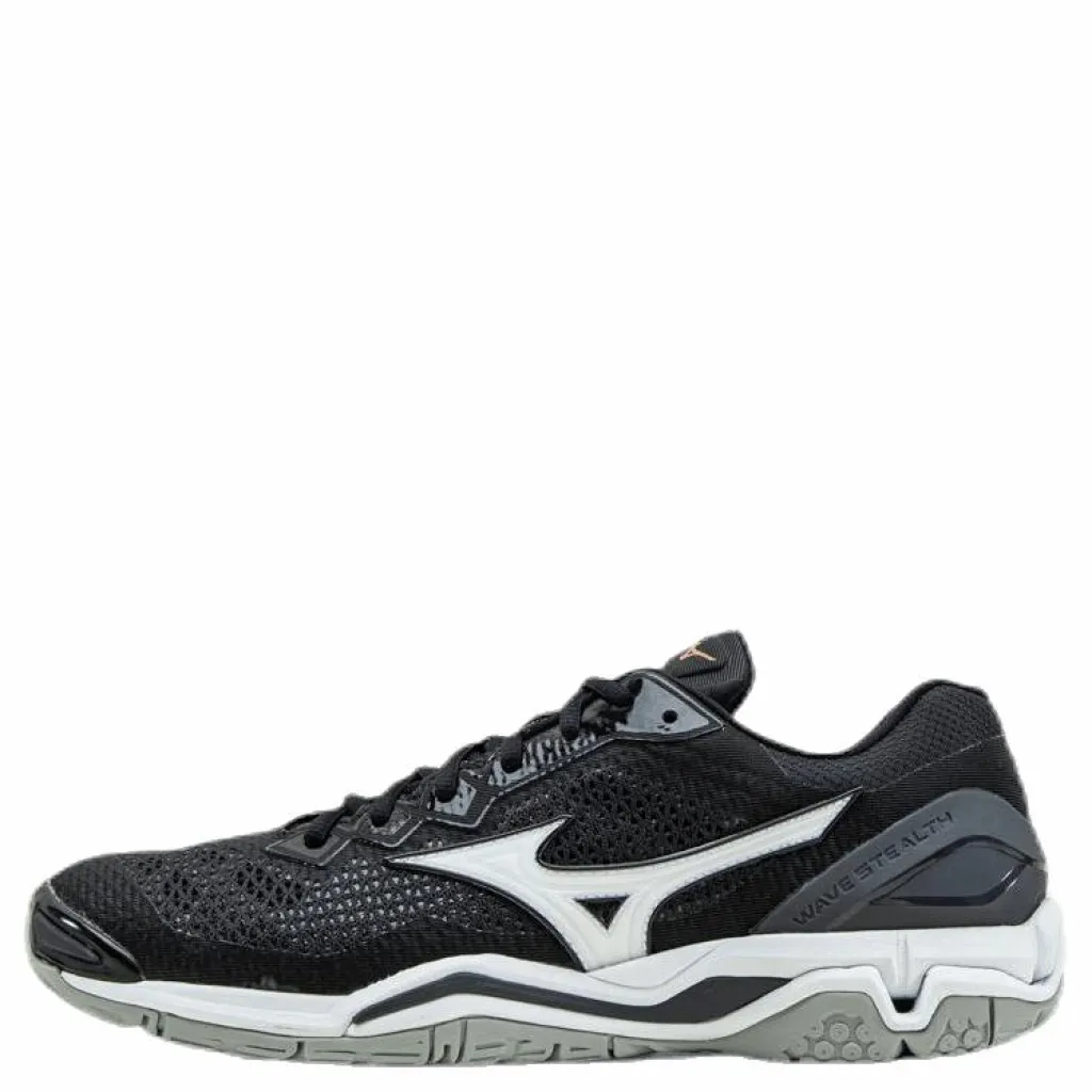 Mizuno Wave Stealth V White/Black Vit och Svart Best