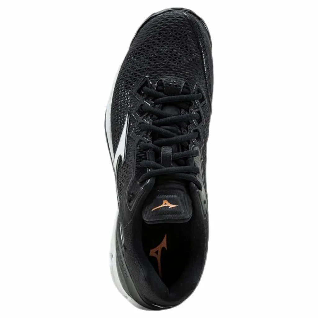 Mizuno Wave Stealth V White/Black Vit och Svart Best