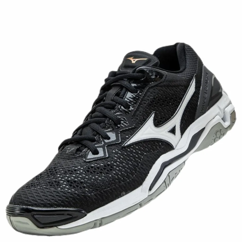 Mizuno Wave Stealth V White/Black Vit och Svart Best
