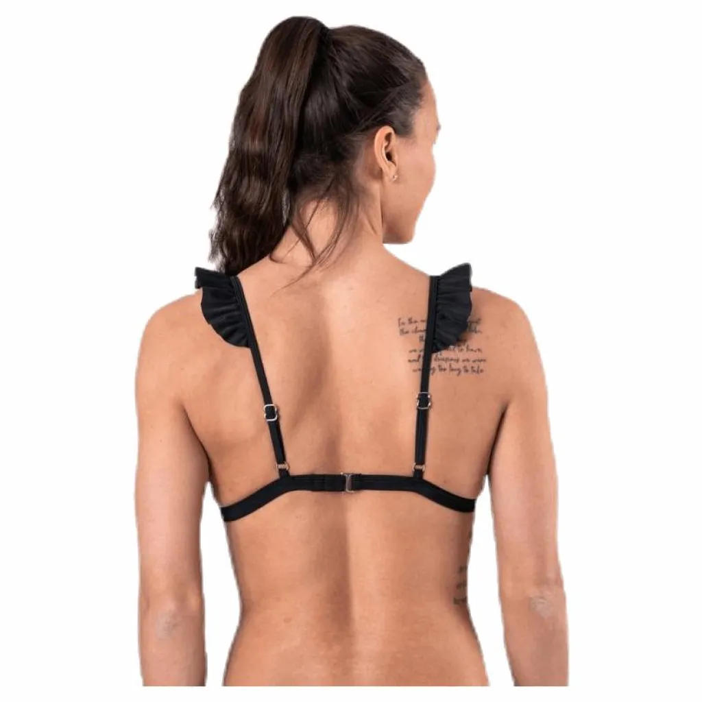 Waikani Beachwear Wikolia Frill Top Black Svart Hot