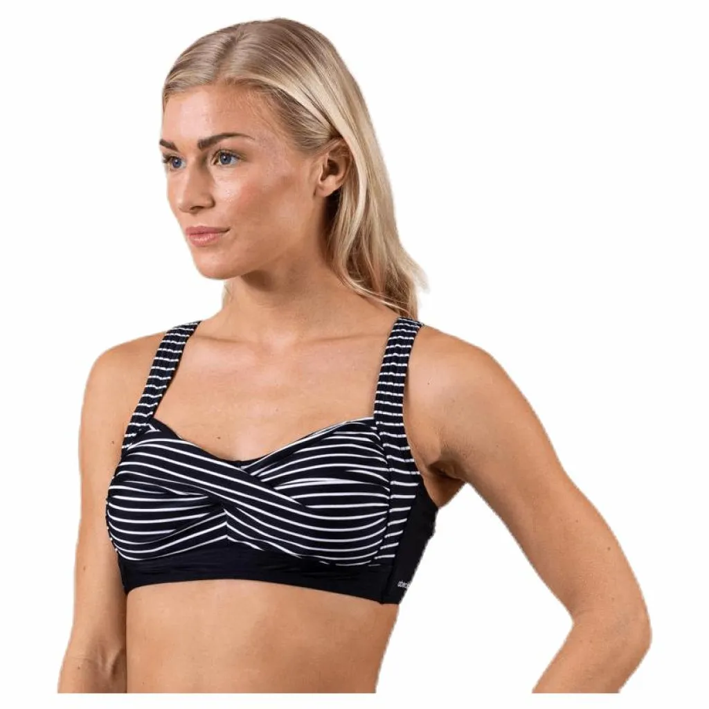 Wild In Stripes Kanters Twisted Top White/Black*Abecita Outlet