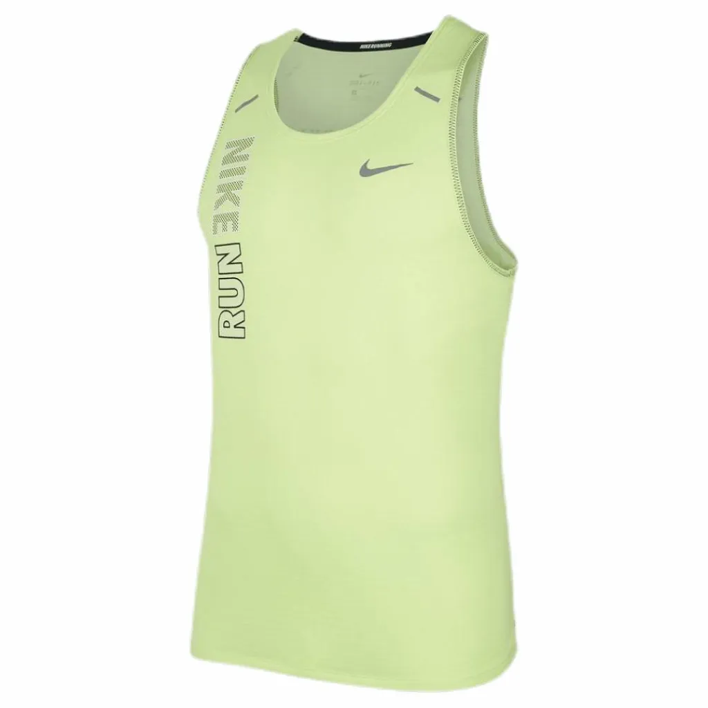 Nike Wild Run Rise 365 Tank Green/Yellow Grön Sale