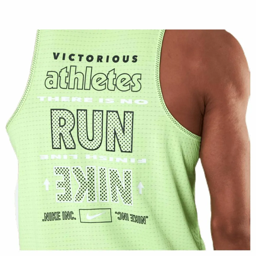 Nike Wild Run Rise 365 Tank Green/Yellow Grön Sale