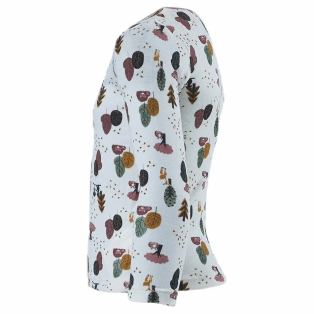 Name It Willit Wool Ls Top White Vit Outlet