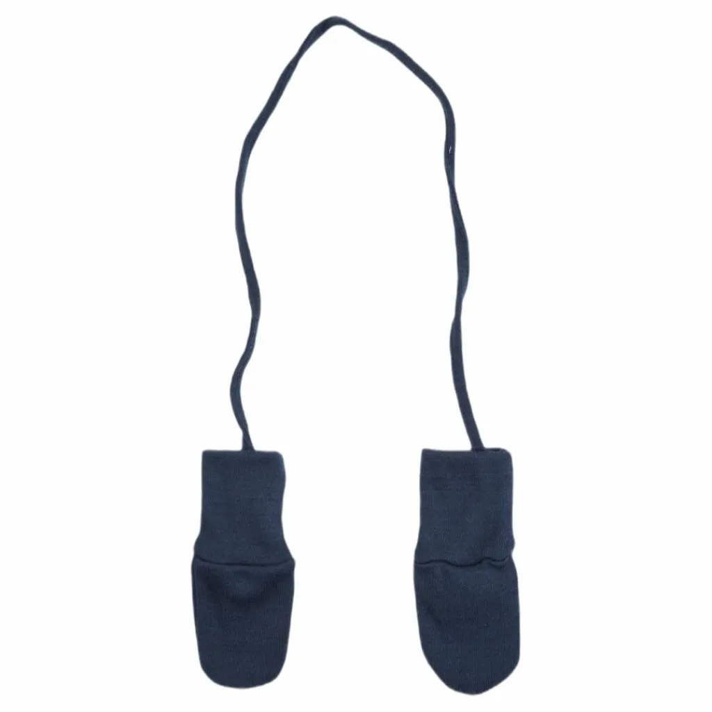 Willit Wool Mittens Wo/Thumb Blue*Name It Clearance