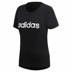 adidas Women D2M Logo T-Shirt Black / Grey Six Svart Online