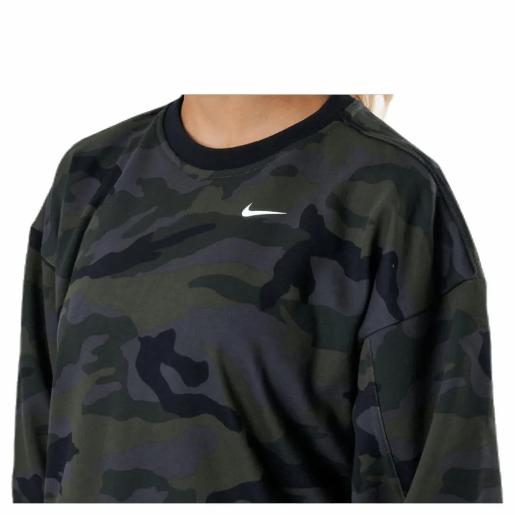 Nike Women'S Dri-Fit Get Fit Training Crew Thunder Grey/White Grön Sale