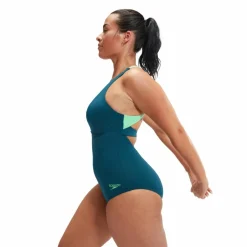 Womens Flex Band Swimsuit With Blue/green*Speedo Discount