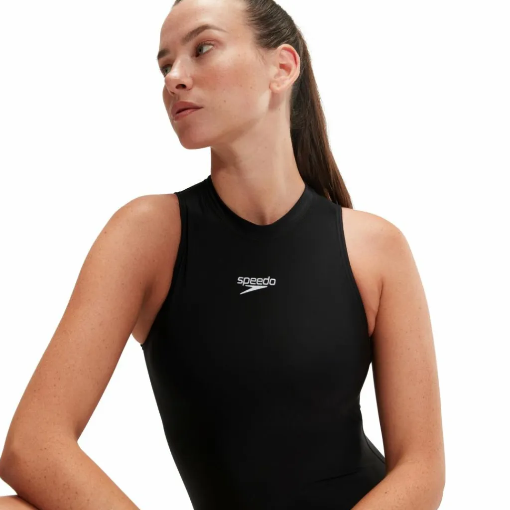 Speedo Womens Hydrasuit Black Svart Outlet