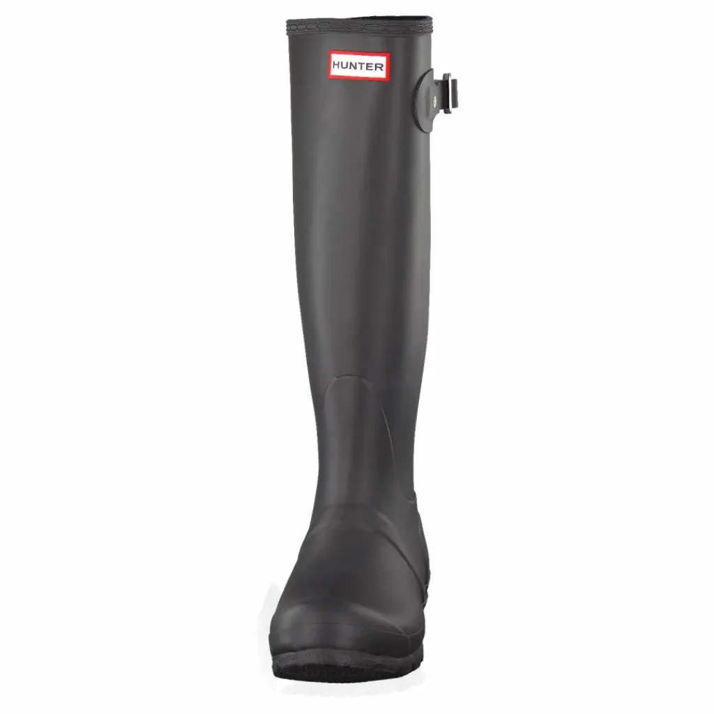 Hunter Women's Original Tall Black Svart och Grå Sale
