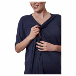 Boob Wonton Dress Blue Blå Sale