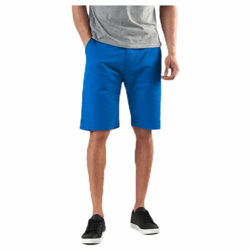 Marine Woodbridge Twill Shorts Blue Blå