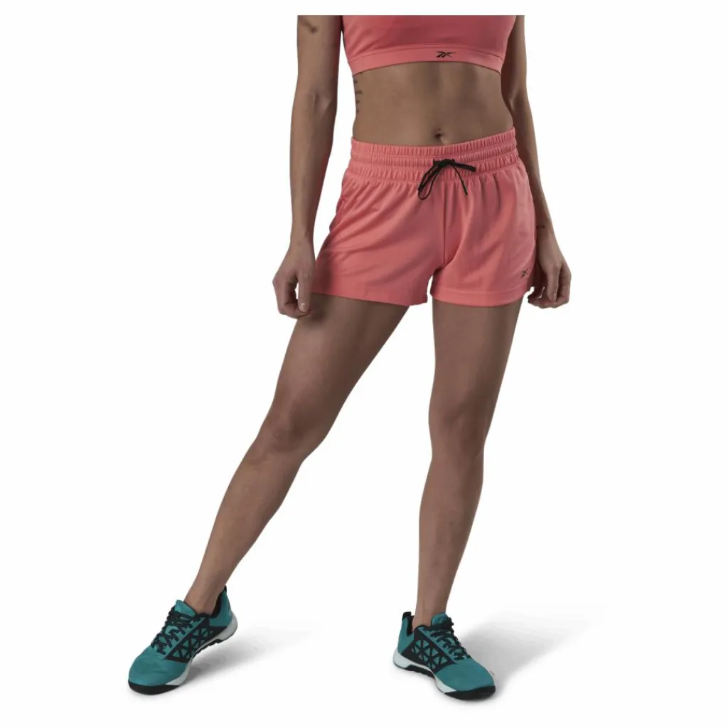 Reebok Wor Knit Poly Short Pink Rosa Discount