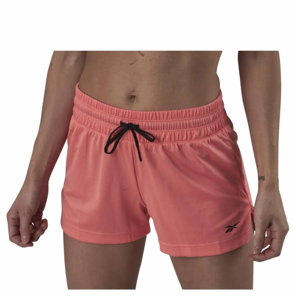 Reebok Wor Knit Poly Short Pink Rosa Discount