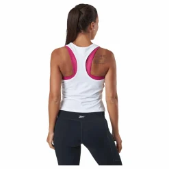 Reebok Wor Poly Tank White Vit Clearance