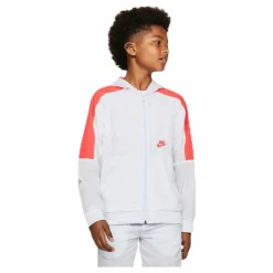 Nike Woven Front Zip Training Junior Grey Vit Clearance
