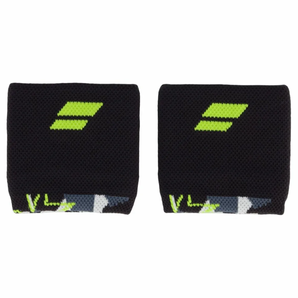 Babolat Wristband Logo Grey/aero Gray Yellow Svart Hot