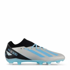 X Crazyfast Messi.3 Firm Ground Boots Silver Metallic / Bliss Blue / Core Black*adidas Online