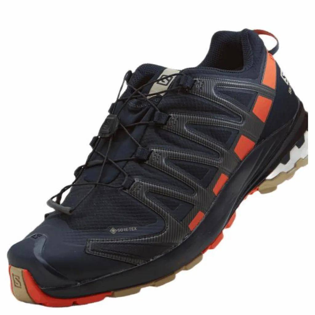 Salomon Xa Pro 3d V8 Gtx Night Sky/red Orang/safari Svart New