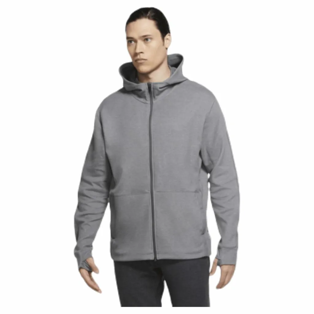 Nike Yoga Full-Zip Hoodie Black/Grey Grå Discount