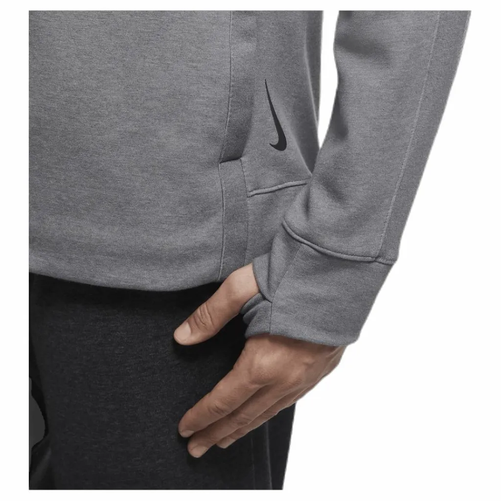 Nike Yoga Full-Zip Hoodie Black/Grey Grå Discount