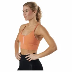 Nike Yoga Indy Eyelet Light Bra Orange Clearance