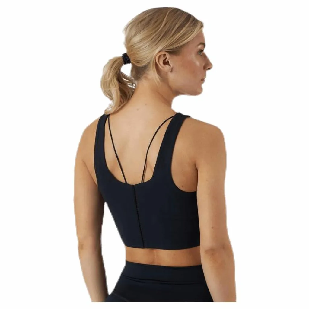 Nike Yoga Luxe Crop Tank Black Svart New