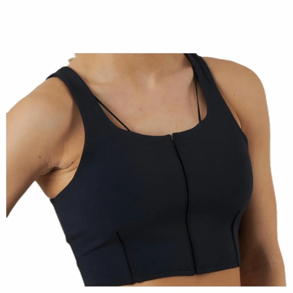 Nike Yoga Luxe Crop Tank Black Svart New