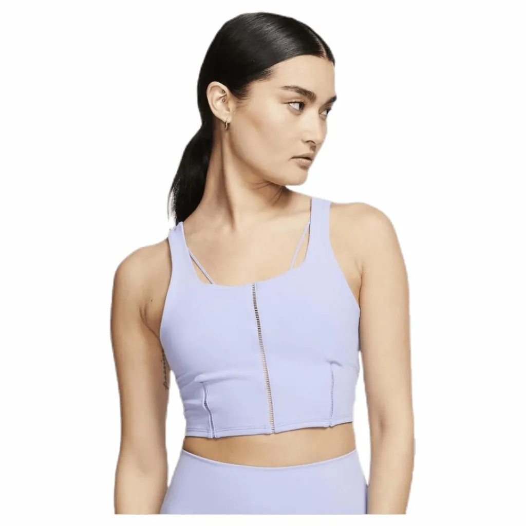 Nike Yoga Luxe Crop Tank Purple Vit Discount